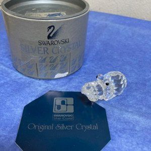 Swarovski Hippopotamus Crystal Figurine